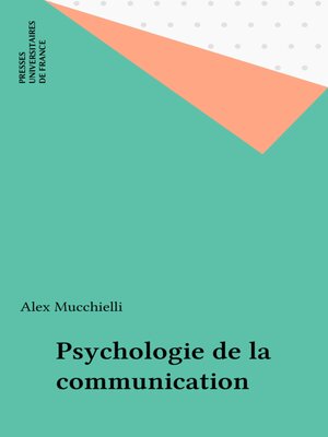 cover image of Psychologie de la communication